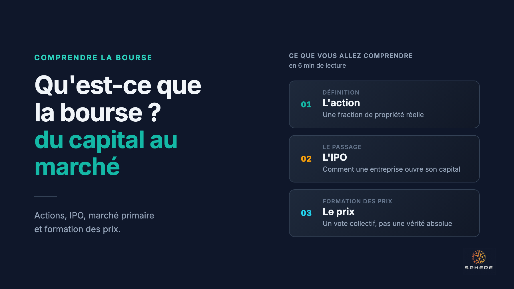 Qu'est-ce que la bourse ?